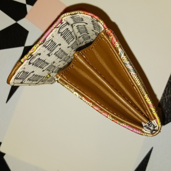 Juicy Couture Chestnut Chino Mult Glam Elongated Flap Wallet Accessories Vegan - Picture 14 of 16